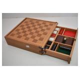 Wood Game Board, Poker, Checkers & More