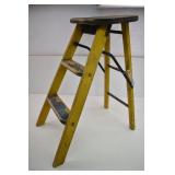 Vintage Folding Step Ladder Stool