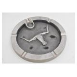 Signed Bruce Fox Aluminum Pipe Steer Ashtray Decor