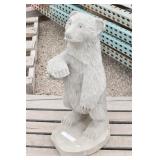 Concrete "Standing Bear" Statue Heavy Yard Decor