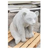 Concrete "Sitting Bear" Statue Yard Decor Heavy