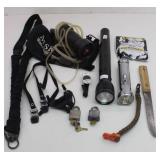 Flashlights, MSR Water Works, Straps and More