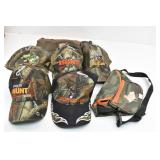 (5) Camo Hunting/Fishing Baseball Caps Plus
