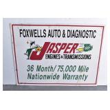 Jasper Engines & Transmission Advertising Sign