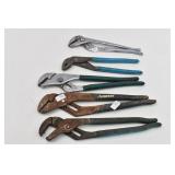 (5) Various Channel Lock Pliers