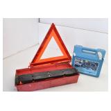 Warning Triangle Flare Kit Plus Quik Grip Tire