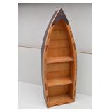 Decorative Hanging  Wood Canoe Shelf