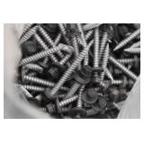 500 Ct 1/4" Sheet Metal Screws, 2" Long, 6# 2 oz