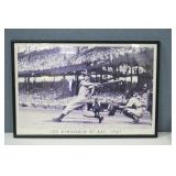 Joe Dimaggio At Bat, 1941 Framed Poster