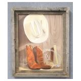 Carmen Rivero Sanchez Original Cowboy Painting