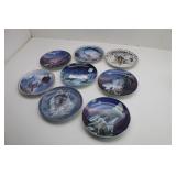 11 Collector Plates 3 Rectangle, Two Plate Stands