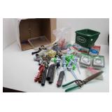 Assorted Sprinkler Parts, Hand Spreader & Tools