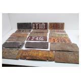 (18) Vintage Idaho License Plates