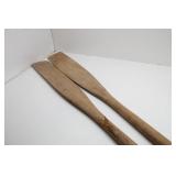 (2) Wood Oars 84"