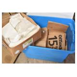 Storage Tub of Plastic & Paper Grocery Bags