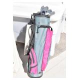 Titleist Golf Bag w/Compass Golf Clubs & Wilson