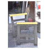 Pair of Adjustable Height Sawhorses