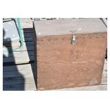 Wood Crate w/ Horse Tack