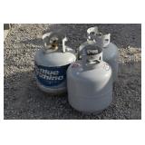 (3) Empty 15lbs Propane Tanks