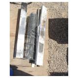 (2) Metal Folding Sawhorses & Hog Wire