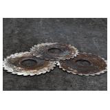 (3) Large Rusty Saw Blades