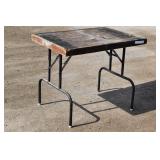 Shop Folding Work Table Wood Top