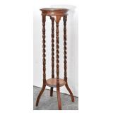 Tall Barley Twist 2-Tier Plant Stand