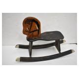 Vintage All Wood Rocking Horse