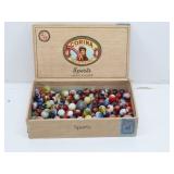 Vintage Marble Collection In Corina Cigar Box