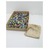 Flat Of Vintage Marble Collection w/ Marble Bag