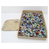 Flat Of Vintage Marble Collection w/ Marble Bag