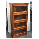 Contemporary Lawyers Style Bookcase 4 Shelves