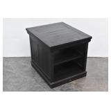 Painted Wood End Table w/Shelf