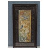 Framed Blue Birds Print