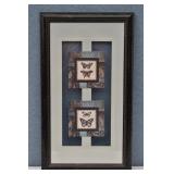 Framed Butterfly Masonite Art Print Decor