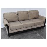 Ashley Furniture Pillow Back 7Ft Gray Sofa