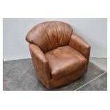 Leather Swivel Rocker/Glider Accent Chair