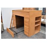 Oak Bunkbed with Ladder, Frame for Bottom Bunk