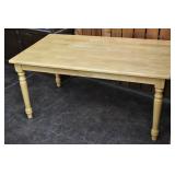 Farmhouse Natural Wood Dining Table