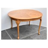 Oval Oak Table with 1-Leaf