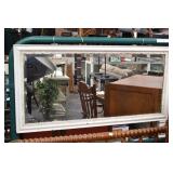 Cream Vintage Beveled Accent Wall Mirror