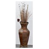 Extra Large Metal Floor Vase-45" Tall Spanish