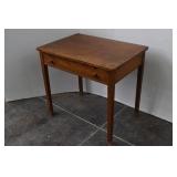 Vintage Oak Writing Table w/Drawer & Slide-Out