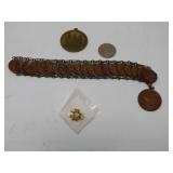 Coin Pendant Bracelet