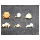 (6) Signed Costume Rings, Seta, YR, & 14K HGE LIND