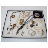 Vintage Costume Jewelry, Pearls, Cameos, E