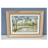 Original Tropical Oil Painting by Artist LALL