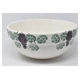 Large Heavy 12" Stoneware Bread Bowl "Grape"
