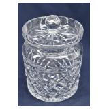 Signed Waterford Crystal "Glandore" Biscuit Barrel
