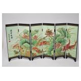 Chinese Lacquer "Mini" 6 Panel Screen Divider